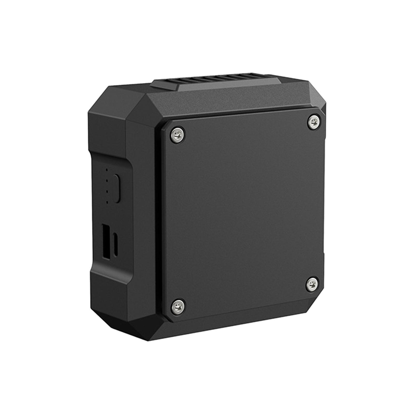 Portable Waist Fan USB Output Ports Wearable Fan with Lanyard Black