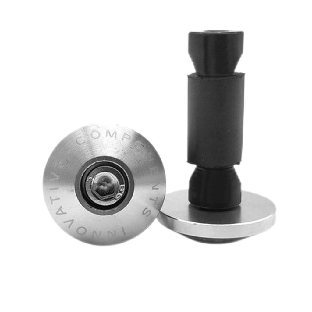 2x CNC Motorcycle Handlebar End Plugs, Handle Bar Grip End Plugs for Tmax 530