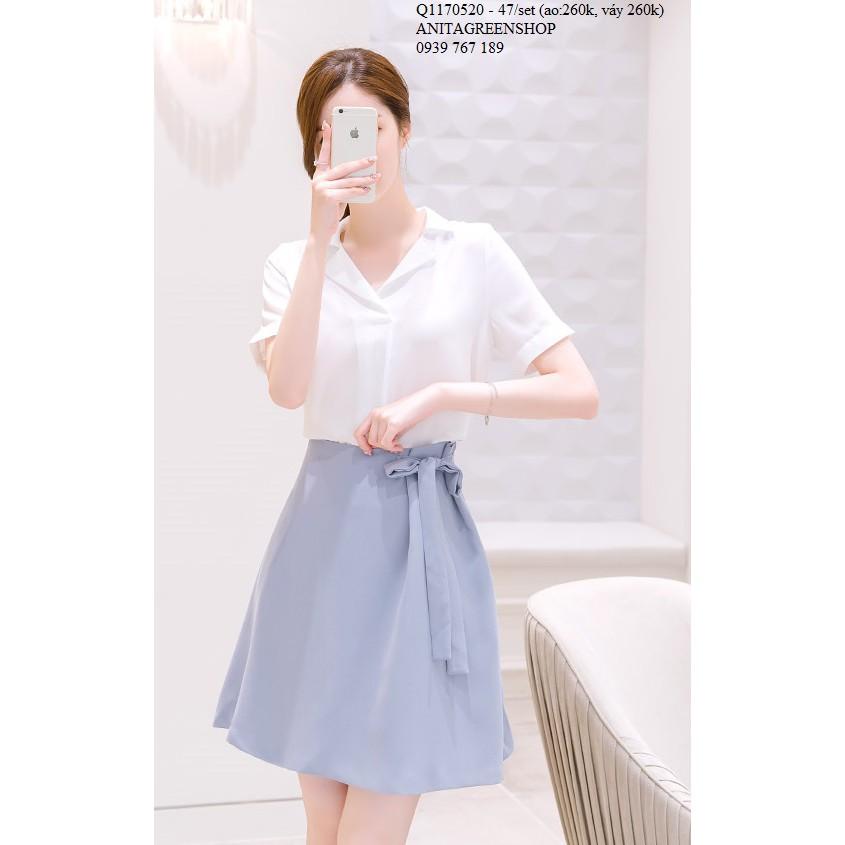 Q1170520 SET ÁO PHỐI CHÂN VÁY CÔNG SỞ