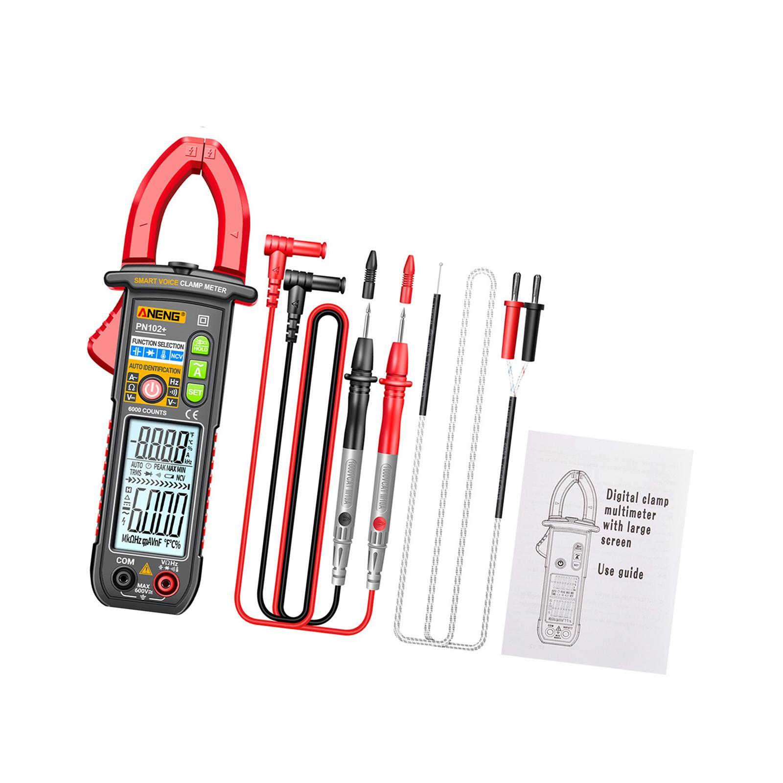 Digital Clamp Meter Resistance Multifunctional Capacitance Voice Clamp Meter