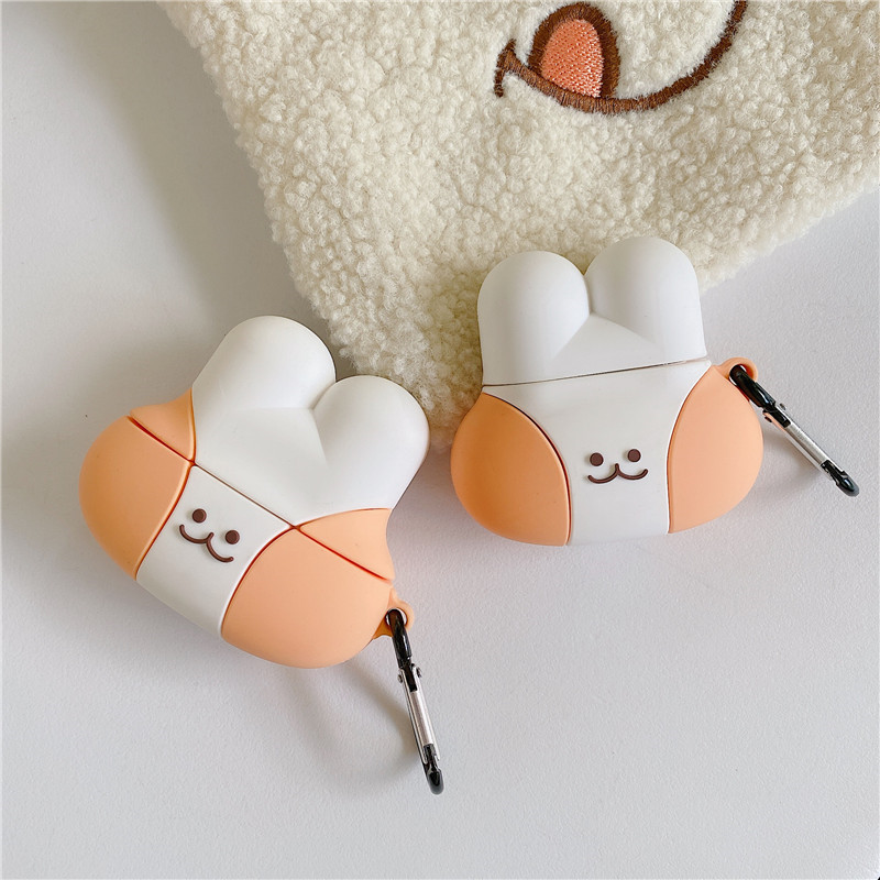 Bao Case Cho Airpods 1/ Airpods 2 / Airpods Pro Hình Mặt Thỏ Cute