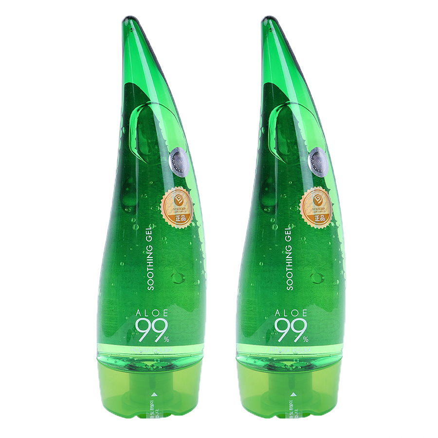 Combo 2 gel dưỡng lô hội Holika Holika aloe 99% soothing gel (55ml)