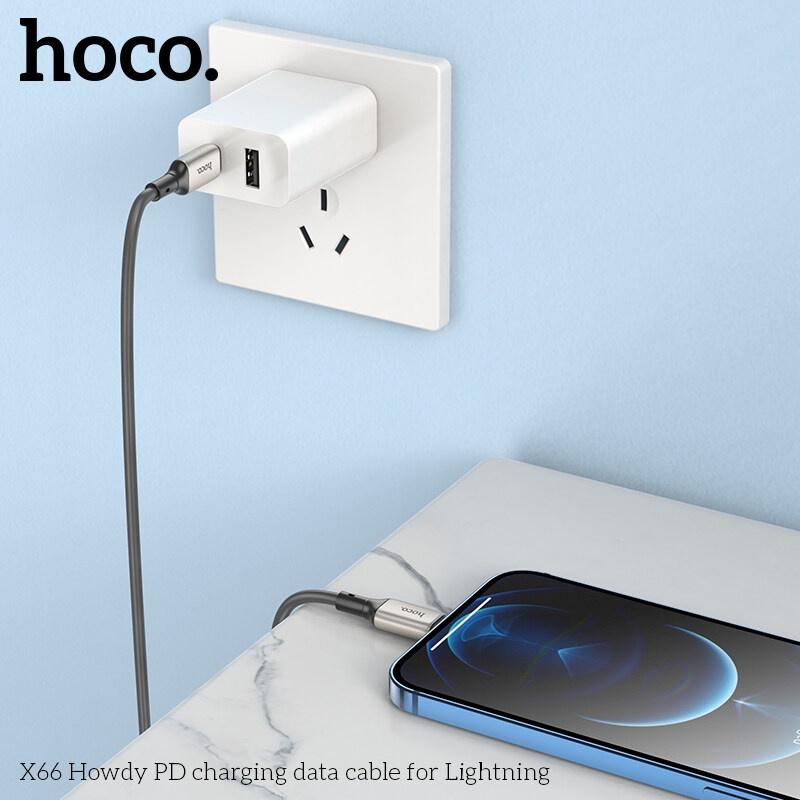 Cáp sạc nhanh Hoco X66 PD20W USB C sang cho 12 Pro 11 Pro MAX SE