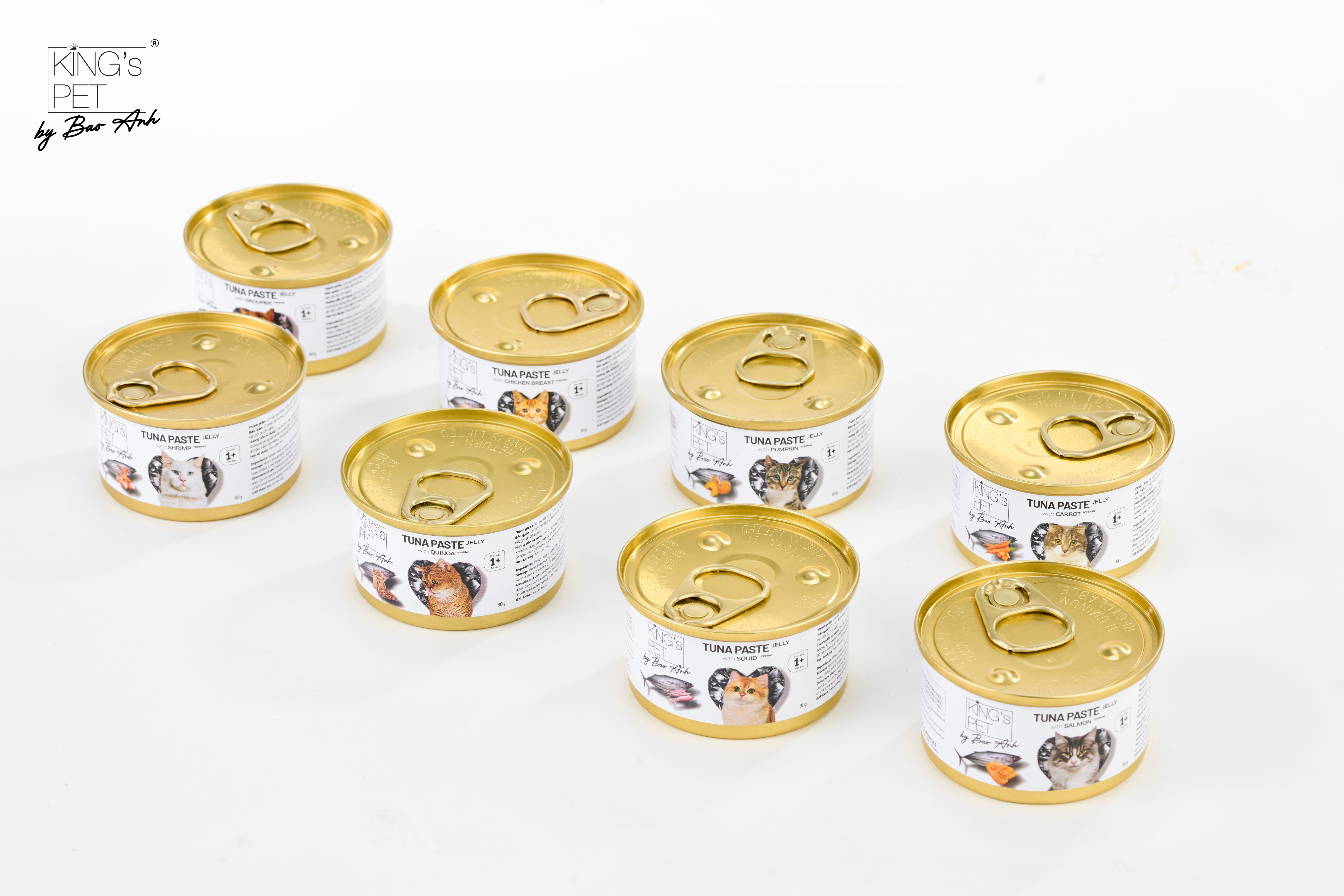 Pate Kingpet Bảo Anh Cao Cấp Dành Cho Mèo lon 80g