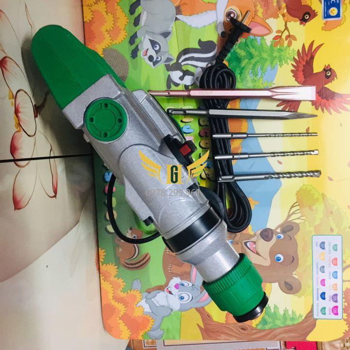 Máy Khoan Đục Bê Tông King Pro 1050W Kèm 5 Mũi Khoan Đục Như Hình