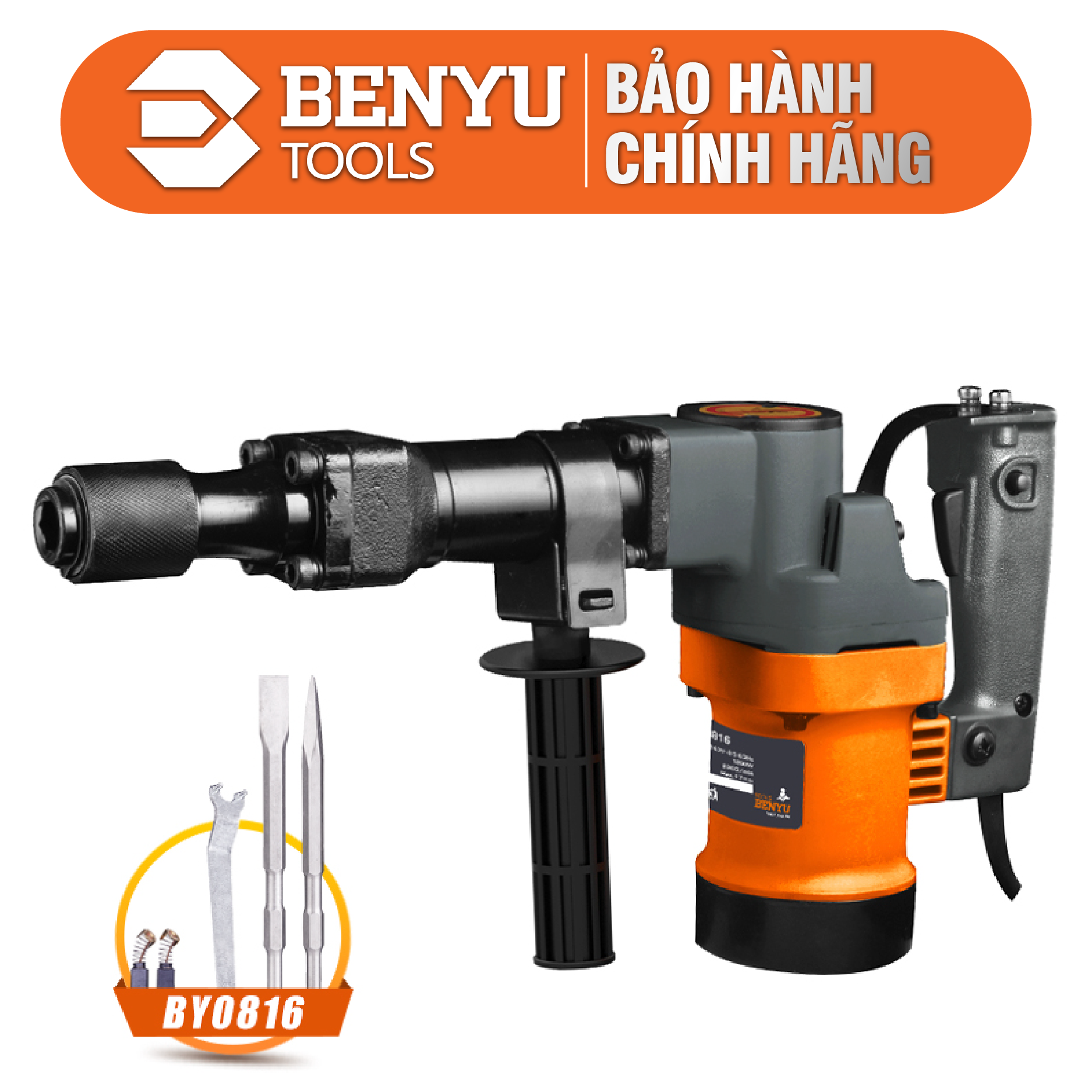 Máy Đục Bê Tông 17 ly 1200W Benyu BY0816