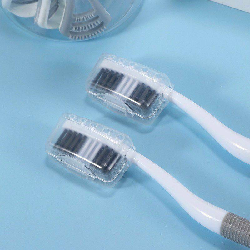 Hộp 8 Bàn Chải Đánh Răng 2 Đầu Có Cạo Rơ Lưỡi - GOOD DEAL