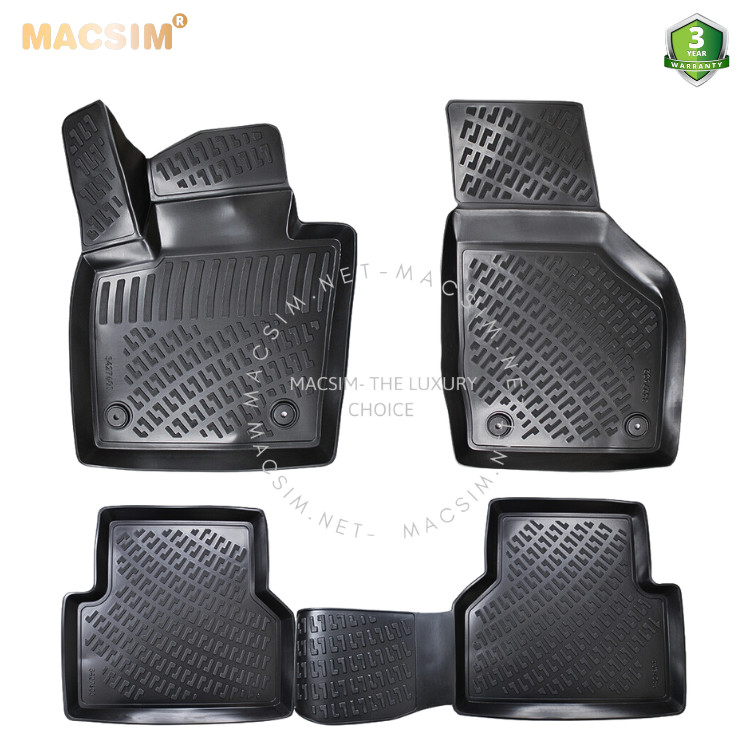 Thảm lót sàn ô tô TPU Silicon Audi Q3 2011- 2018 Nhãn hiệu Macsim