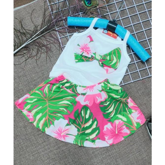 Sét áo 2 dây + váy cho bé cực xinh