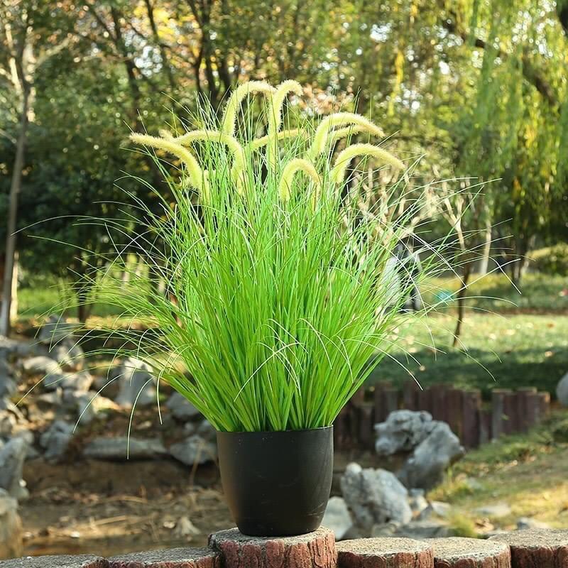 Cây giả decor cành cỏ lau giả cao cấp