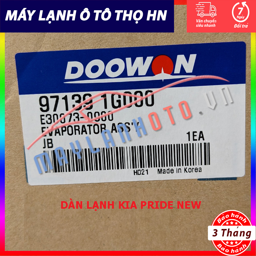 Dàn lạnh Kia Pride New - Rio 2006 2007 2008 2009 2010 2011 Hàng xịn Hàn Quốc 06 07 08 09 10 11