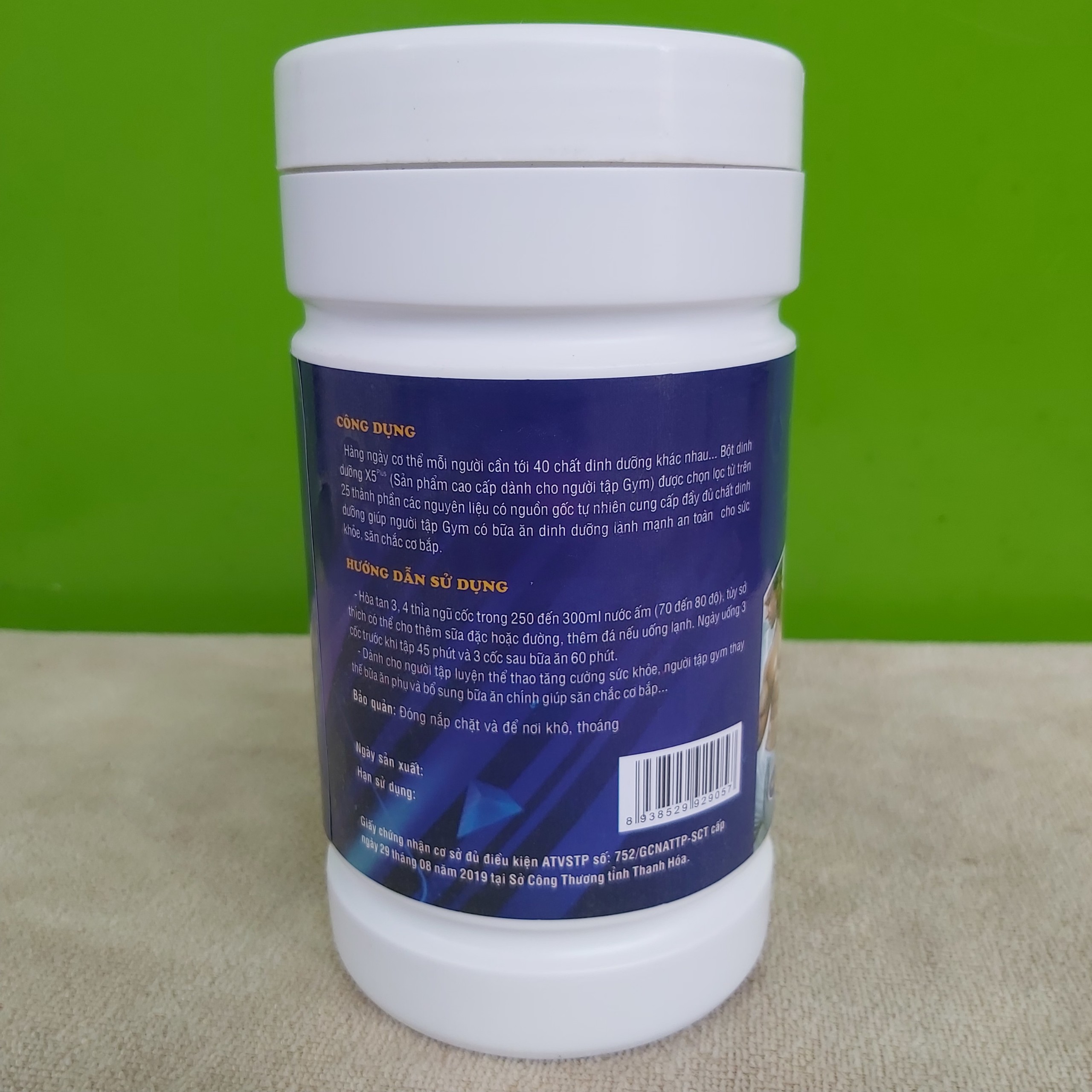 Combo 4 hộp bột ngũ cốc dinh dưỡng X5 dành cho người tập gym có whey, đạm đậu nành, Giúp Tăng Cơ, Giảm Mỡ