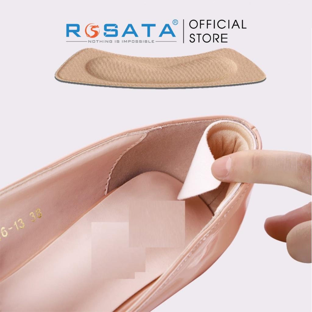 Miếng lót giày ROSATA bảo vệ gót sau giảm đau chân cho nữ cao cấp 4D