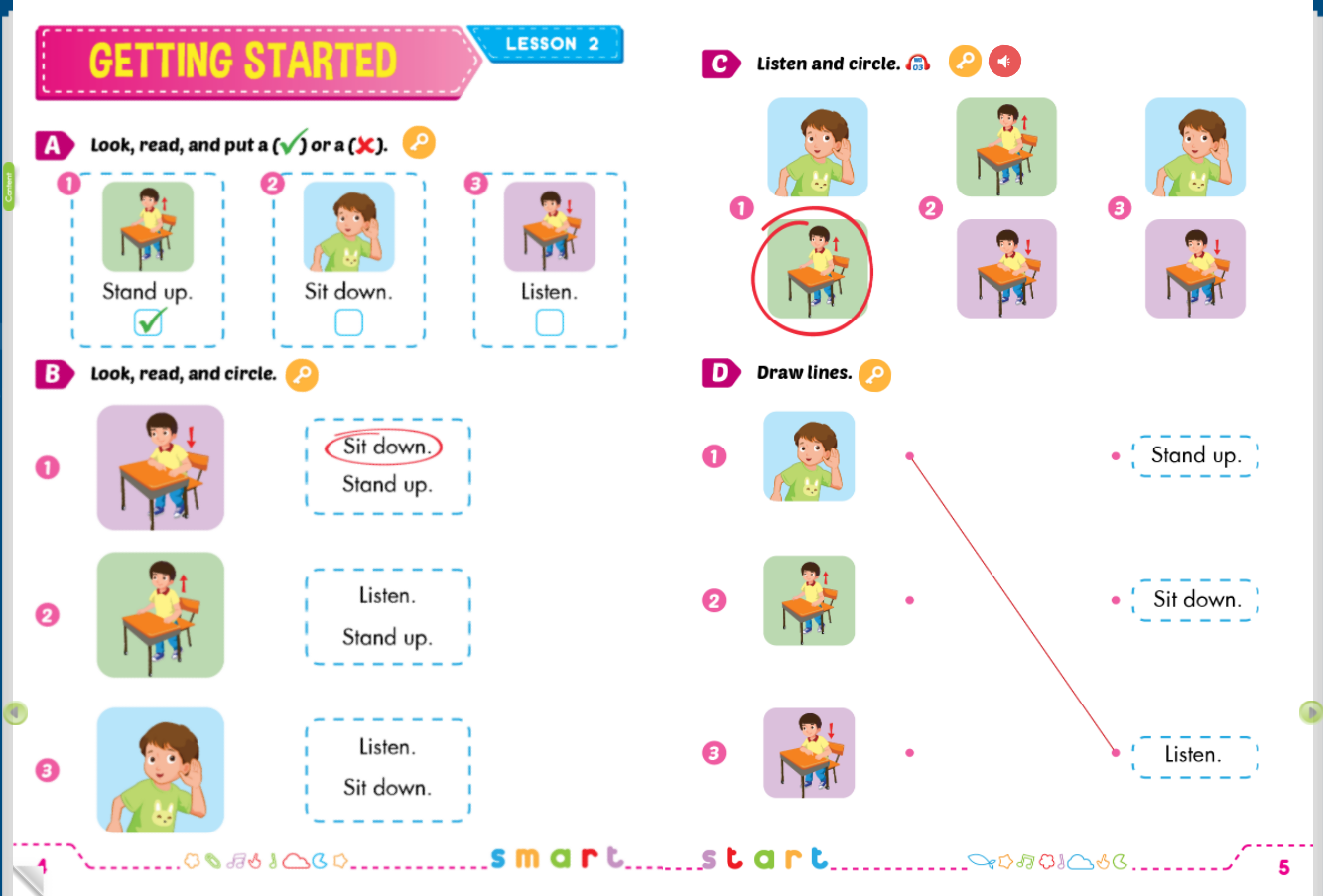 Tiếng Anh 1 i-Learn Smart Start Sách mềm sách bài tập