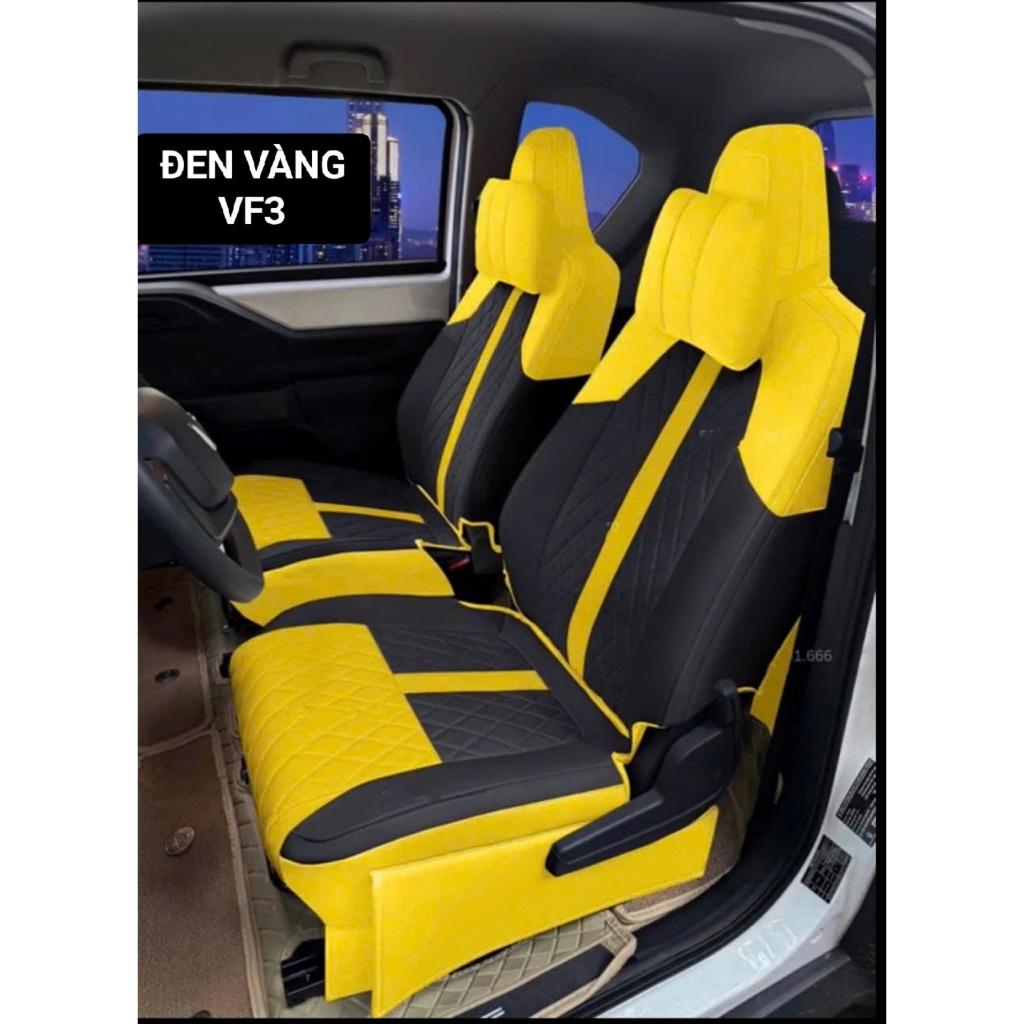 Áo ghế VF3 hàng 9D may theo xe, Áo ghế da Nappa giúp bảo vệ ghế da của xe luôn như mới, Hàng Cao Cấp