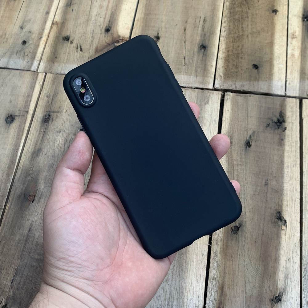 Ốp lưng dẻo mỏng dành cho iPhone X / iPhone XS - Màu đen