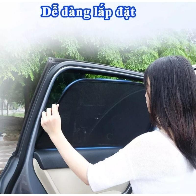 Rèm che nắng ô tô nam châm, chống nắng cho xe ô tô bộ 4 kính giá sỉ rẻ toàn quốc