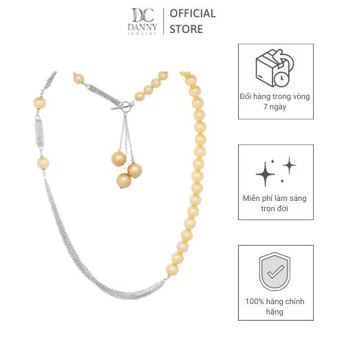 Dây Chuyền Danny Jewelry Bạc 925 Xi Rhodium &amp; Ngọc Ốc Dạng Chuỗi D6235100003