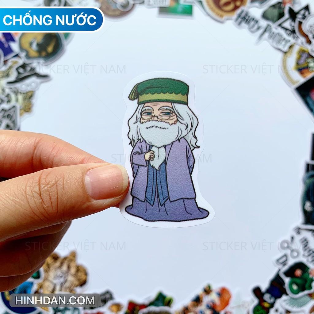 Sticker HARRY POTTER - Dán Trang Trí - Chất Liệu PVC Cán Màng Chất Lượng Cao Chống Nước, Chống Nắng, Không Bong Tróc Phai Màu