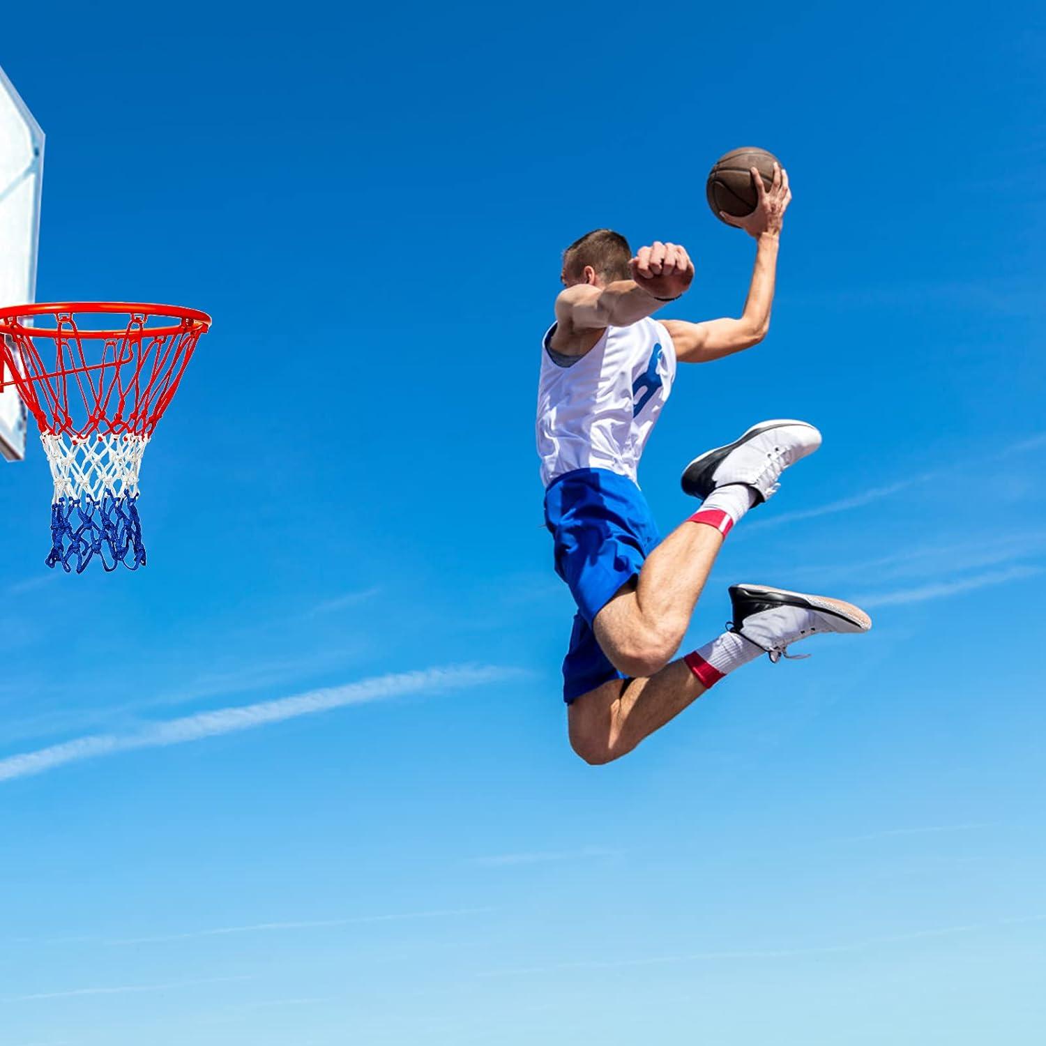 Nâng cấp lưới bóng rổ hạng nặng dày lên với bảo vệ mưa mọi thời tiết và kem chống nắng 21 "Net dày tiêu chuẩn