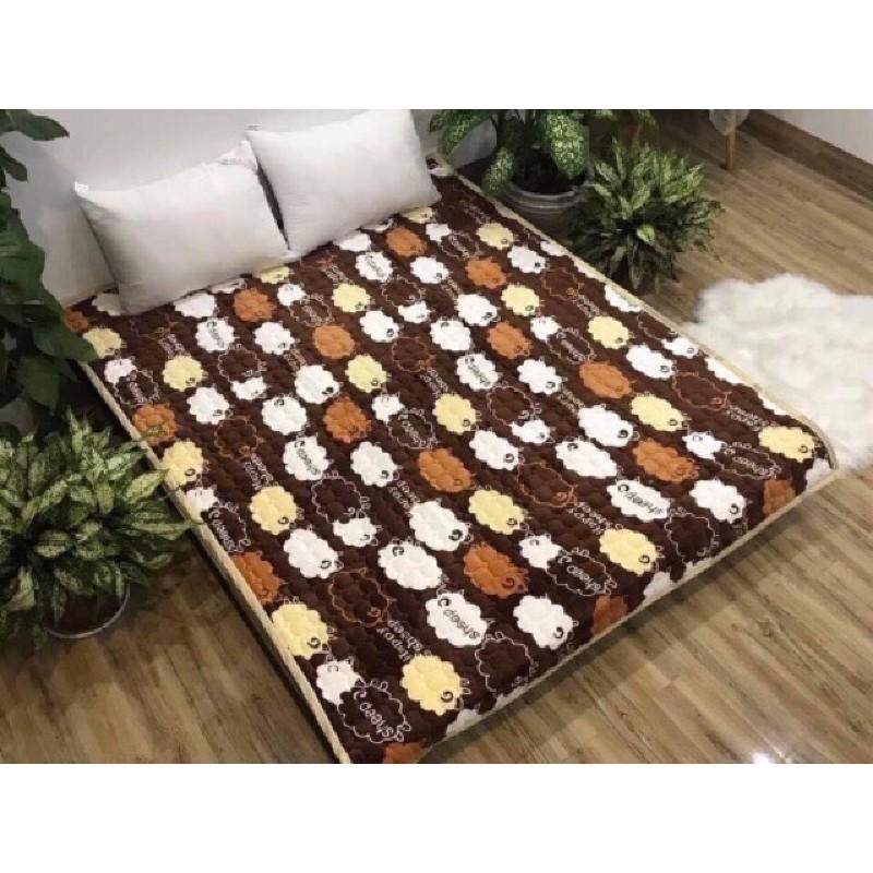 Thảm nỉ nhung trải giường 3 lớp cực ấm