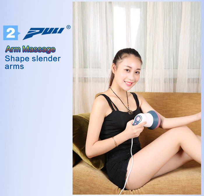 Máy massage bụng cầm tay 4 đầu hồng ngoại Puli PL-605 - Cơ