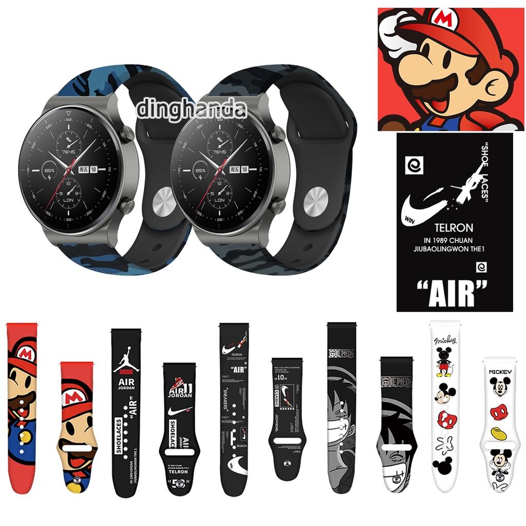 Thời Trang Dây Đeo Silicon Họa Tiết Rằn Ri Cho Đồng Hồ Huawei Watch Gt 2 Gt 2e Gt2 Pro GT3