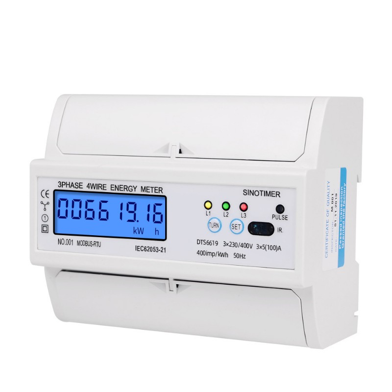 Công tơ 3 Pha 6 Thông Số 100A Modbus RTU RS485