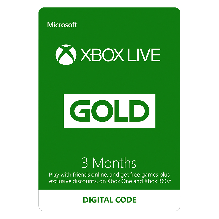 Thẻ Xbox Live Gold 3 Tháng - Hàng Chính Hãng