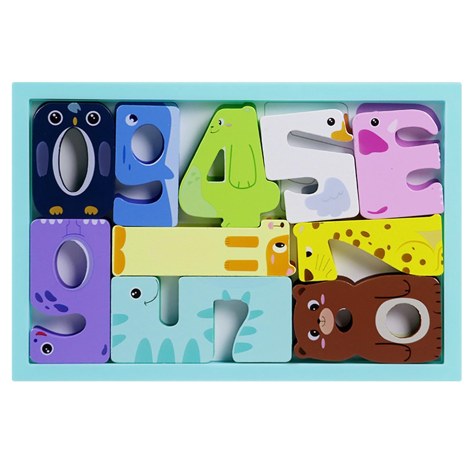 Puzzles Wooden Jigsaw Birthday Gifts Learning Sorting cartoon Baby