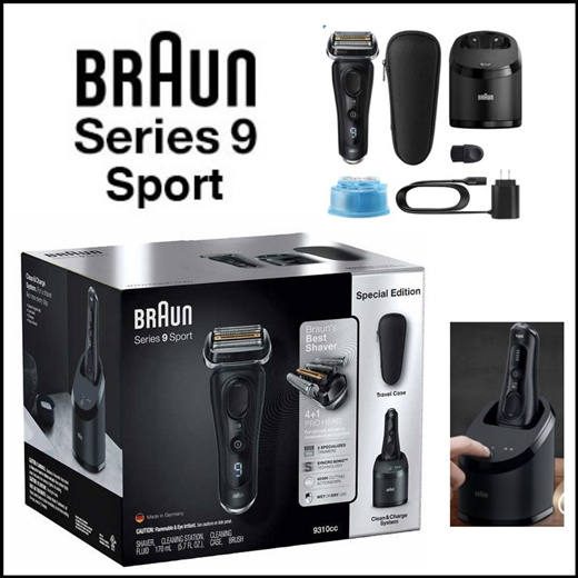 Máy cạo râu Braun Serie Sport 9 9310cc-Made in Germany hàng Chính Hãng