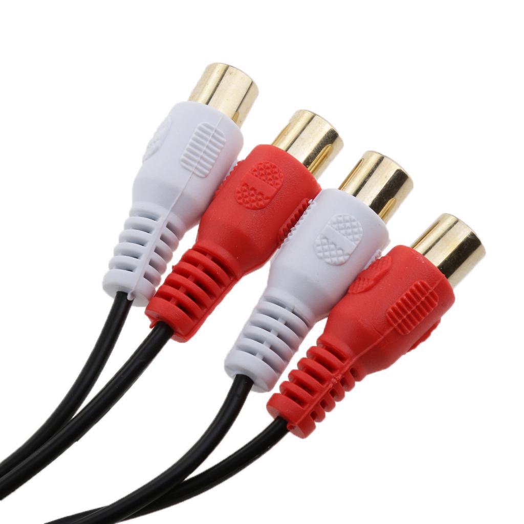 Vehicle Audio Amplifier Device Remote Volume Control 2RCA Input+2RCA Output