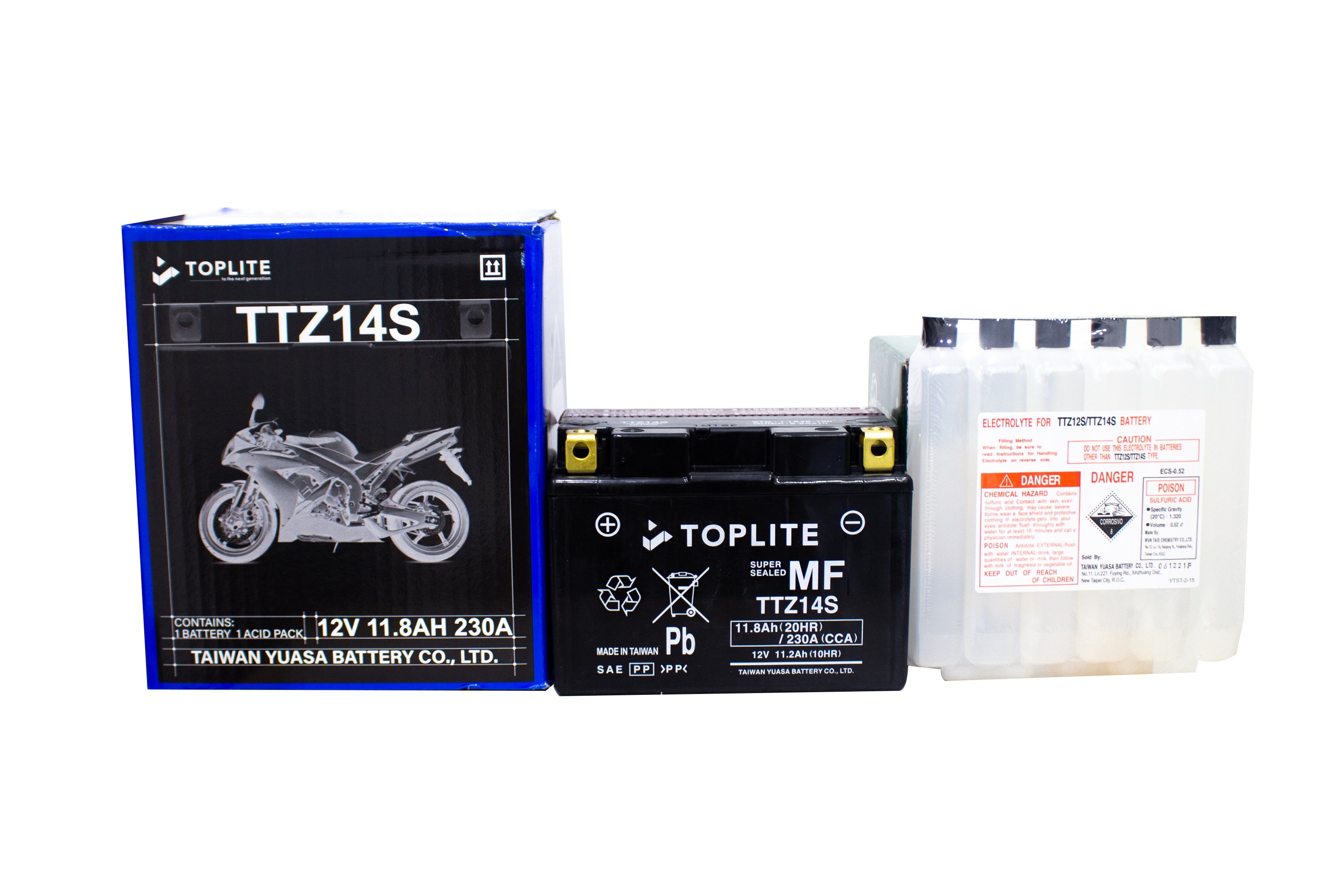 Ắc quy Motor Toplite TTZ14S 12V-11.2Ah