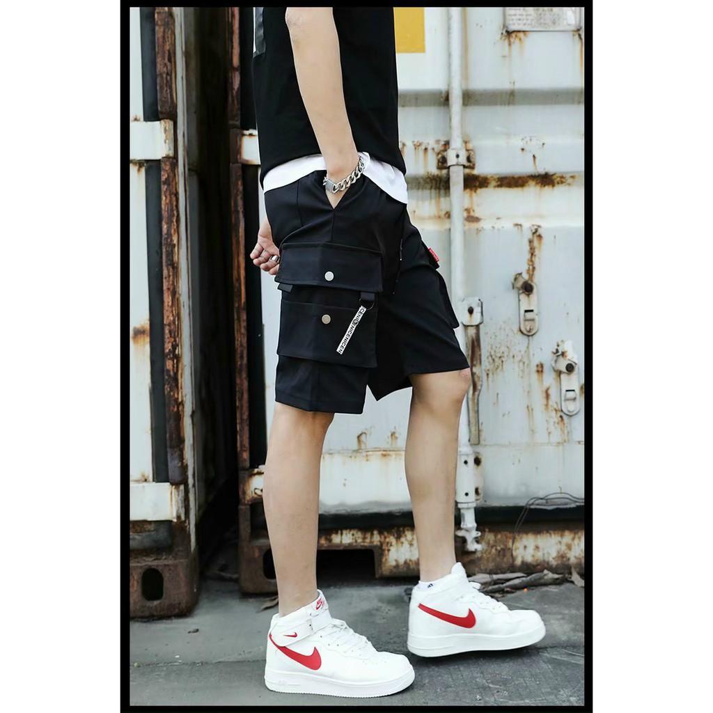 &lt;FREE SHIP&gt; Quần short túi hộp unisex vải kaki co giãn (d.n.l.k.e)