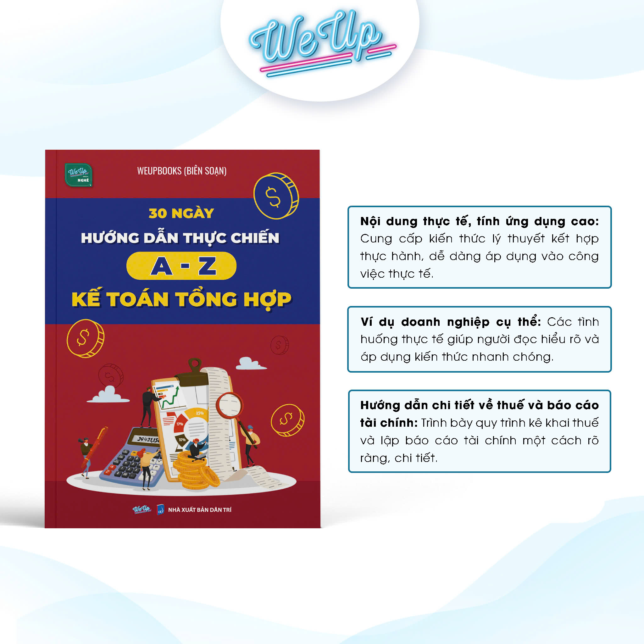 COMBO 2 CUỐN SÁCH: 30 Ngày hướng dẫn thực chiến A-Z kế toán và Sổ tay thực hành nghiệp vụ Kế Toán