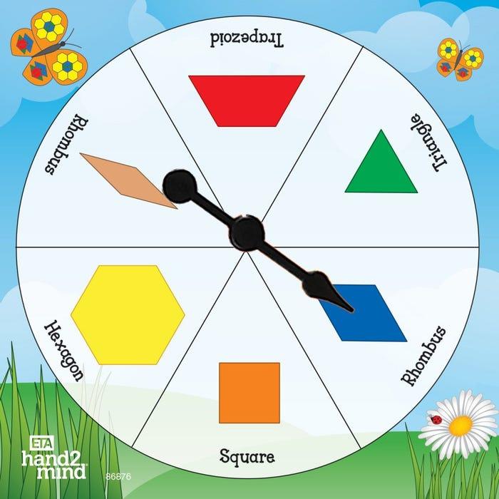 Educational Insights Trò chơi toán học các khối hình dạng - Pop-up Math Games with Pattern Blocks