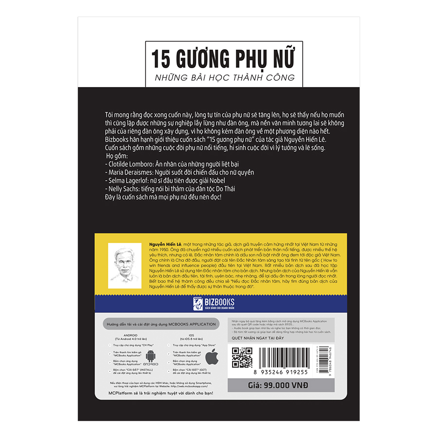 15 Gương Phụ Nữ - Những Bài Học Thành Công (Nguyễn Hiến Lê - Bộ Sách Sống Sao Cho Đúng)