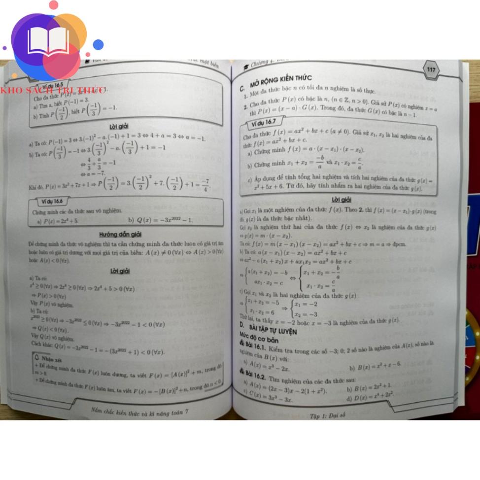 Sách - Nắm chắc kiến thức và kĩ năng Toán 7 ( Đại số + Hình học, xác suất thống kê)