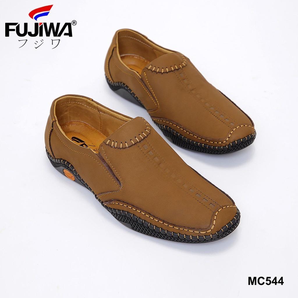 Giày Lười Giày Da Nam Cao Cấp Da Bò Fujiwa - MC544. Da bò cao cấp, đế cao su tạo độ bám tốt, bền bỉ theo thời gian