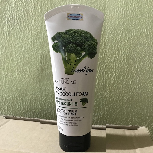 Sữa rửa mặt bông cải xanh (Hàn Quốc) Welcos Around me Broccoli foam  150g