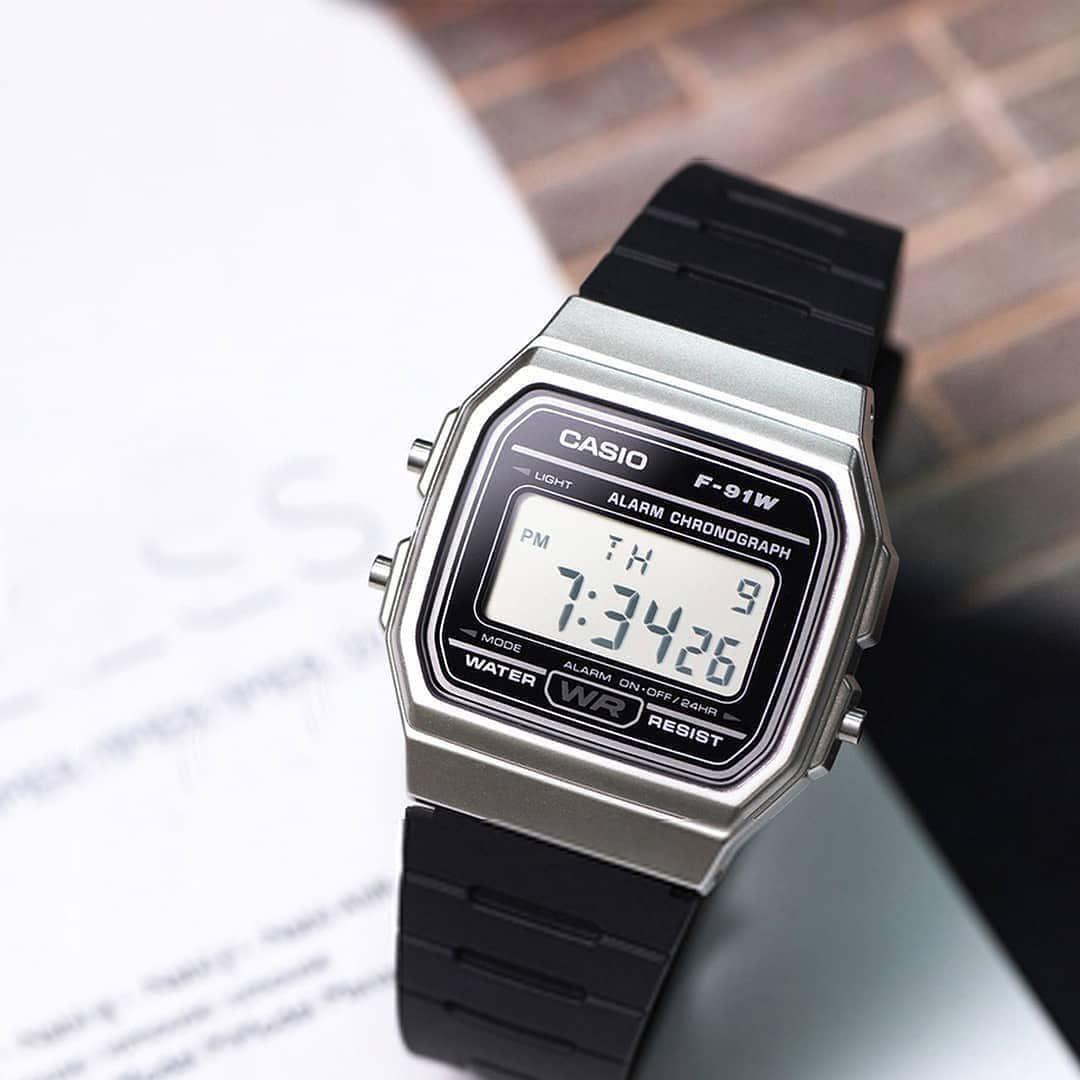 Đồng Hồ Unisex Dây Nhựa CASIO F-91WM-7A | F-91WM-7ADF