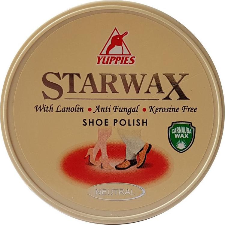 Xi đánh giày YUPPIES Star Wax Shoe Polish khô 48ml - Neutral (Malaysia)