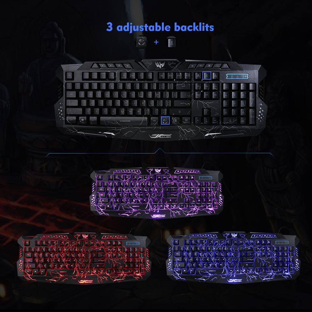 Bàn phím chơi game khắc ký tự bằng laser có đèn nền tiện dụng