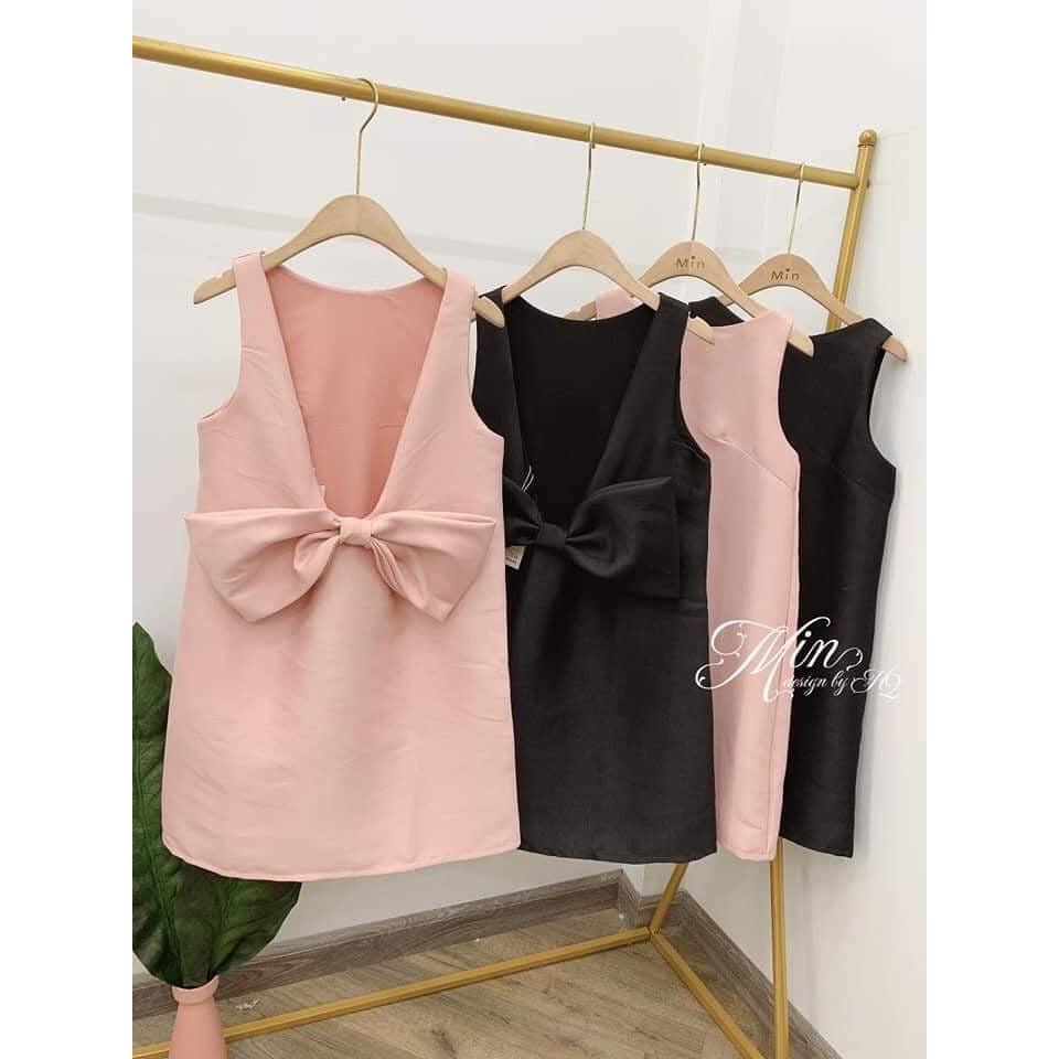 Đầm Nữ Hở Lưng Kết Nơ Thời Trang