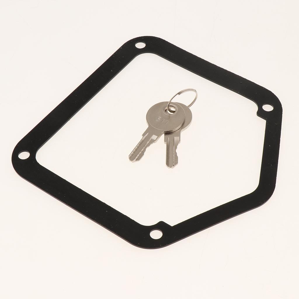 Stainless Steel Truck Toolbox Lock Latch Paddle Handle Trailer Tool w 2 Key