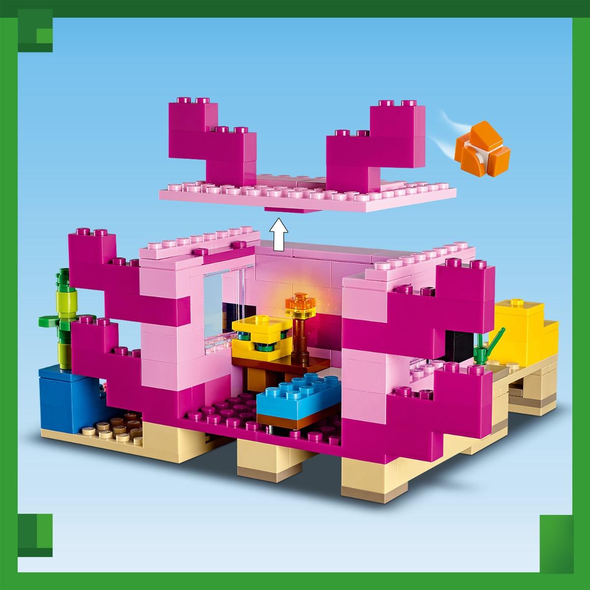 Đồ Chơi Lắp Ráp Ngôi Nhà Cá Axolotl LEGO MINECRAFT 21247 (242 chi tiết)