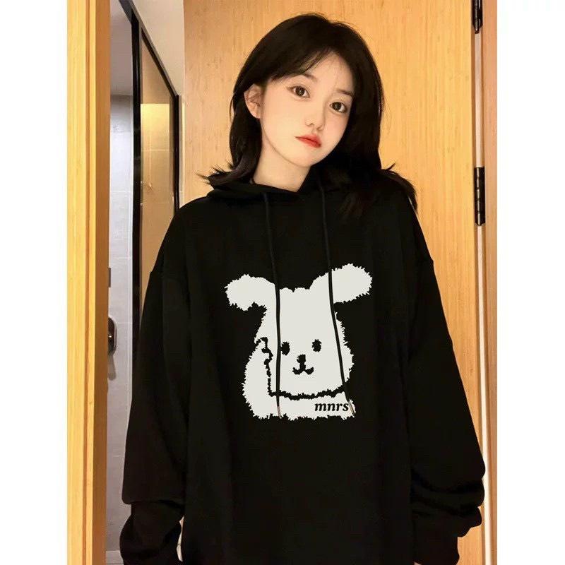 Áo khoác hoodie in hình chú thỏ cực xinh phong cách sành điệu duyên dáng ukg288 hot của năm