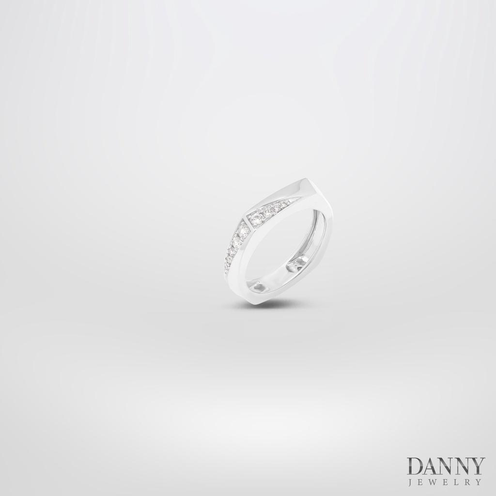 Nhẫn Đôi Danny Jewelry Bạc 925 Đính Đá CZ Xi Rhodium N0084/N0085