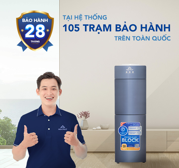 Cây Nước Nóng Lạnh Úp Bình Hòa Phát HTL258 - Bảo hành 28 tháng - Hàng chính hãng