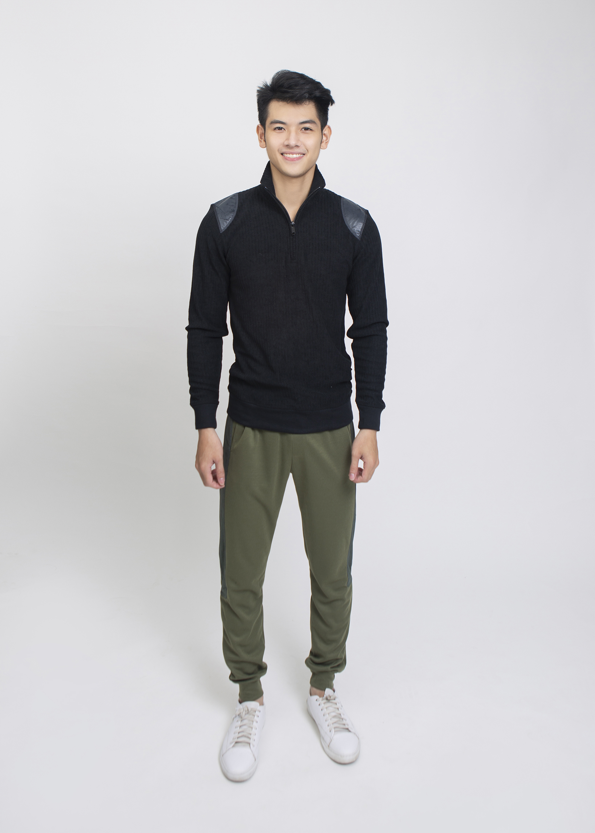 Quần Jogger nam thu đông Narsis G9001 màu rêu